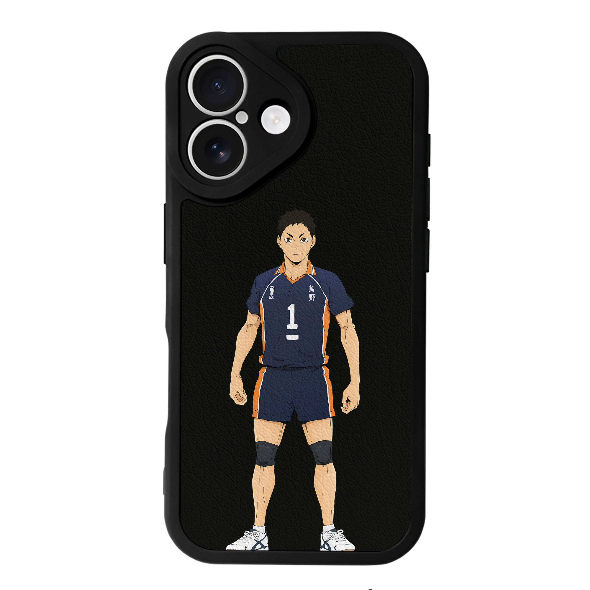 （画像用） ハイキュー!! Haikyu!! 【iPhone 16シリーズ対応】シリコンスマホケース（レザー調） 材質：シリコン